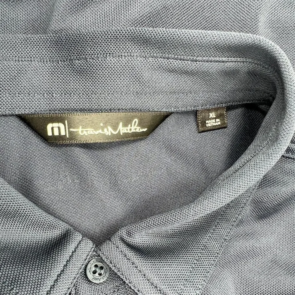 Travis Mathew Golf Polo Men's‎ XL Blue LKQ Corporation Embroidered Shirt